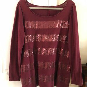 Beautiful Burgandy Sweater NWT
